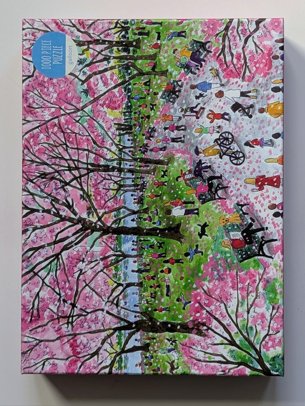 Galison "Cherry Lane Blossoms" 1000-Piece Jigsaw Puzzle Michael Storrings